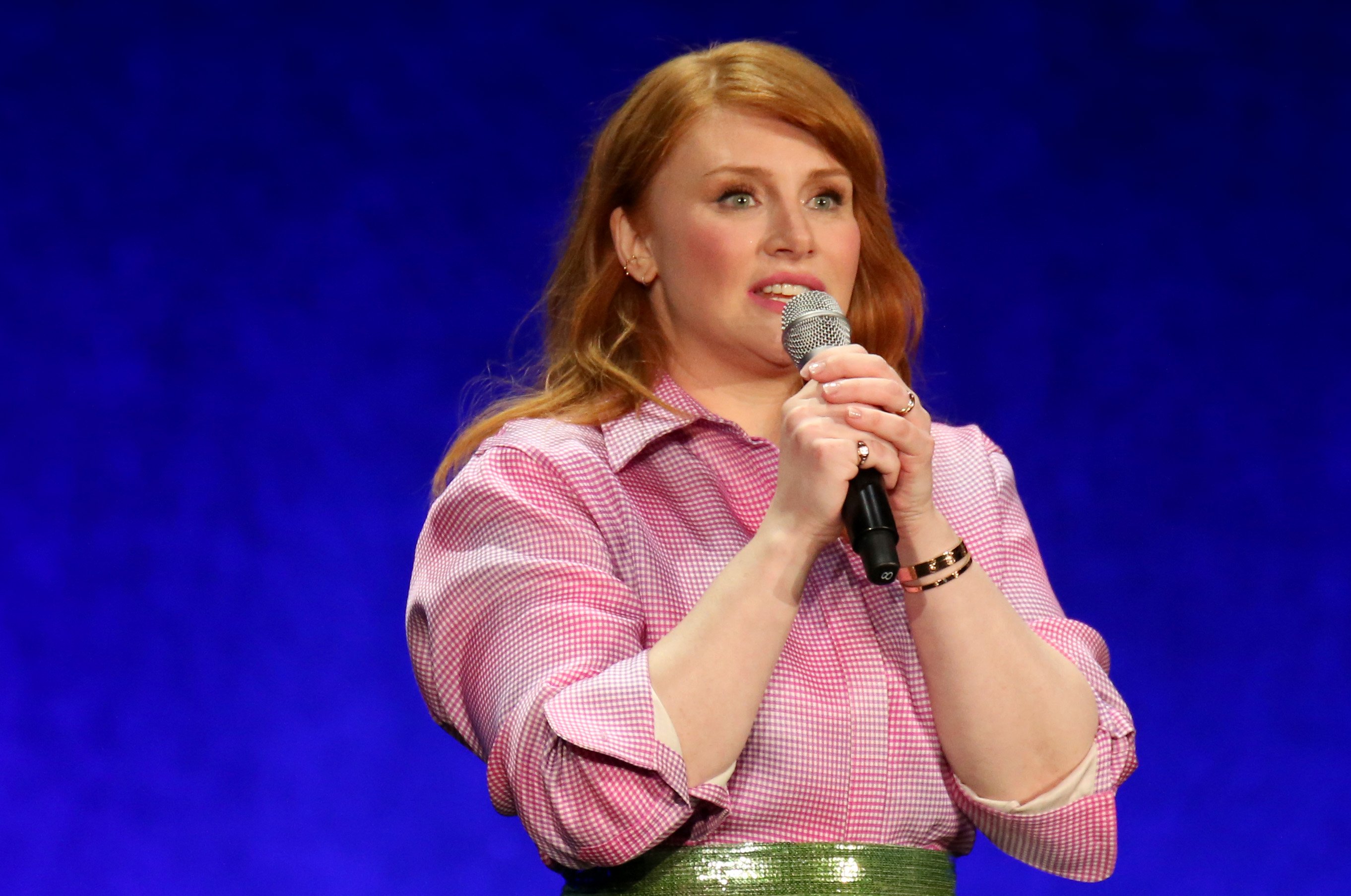 Star Wars director Bryce Dallas Howard speaks about her upcoming movie Jurassic World Dominion at CinemaCon 2022