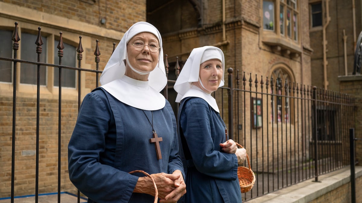 Photo of Sister Julienne and Sister Hilda in their habits from 'Call the Midwife' Season 11