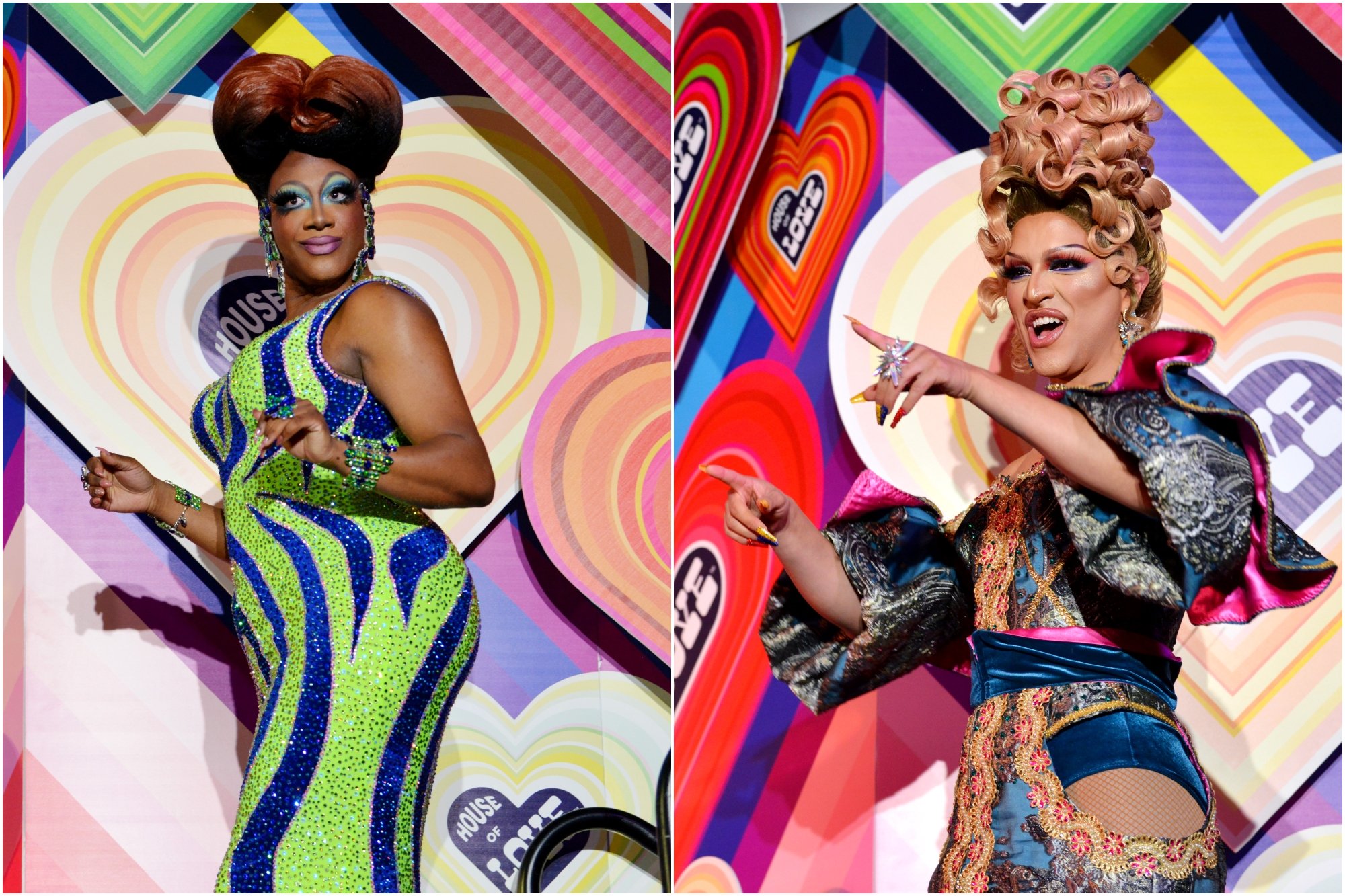 'Canada's Drag Race' Season 2 Kimora Amour and Adriana smiling as they enter the stage at DragCon