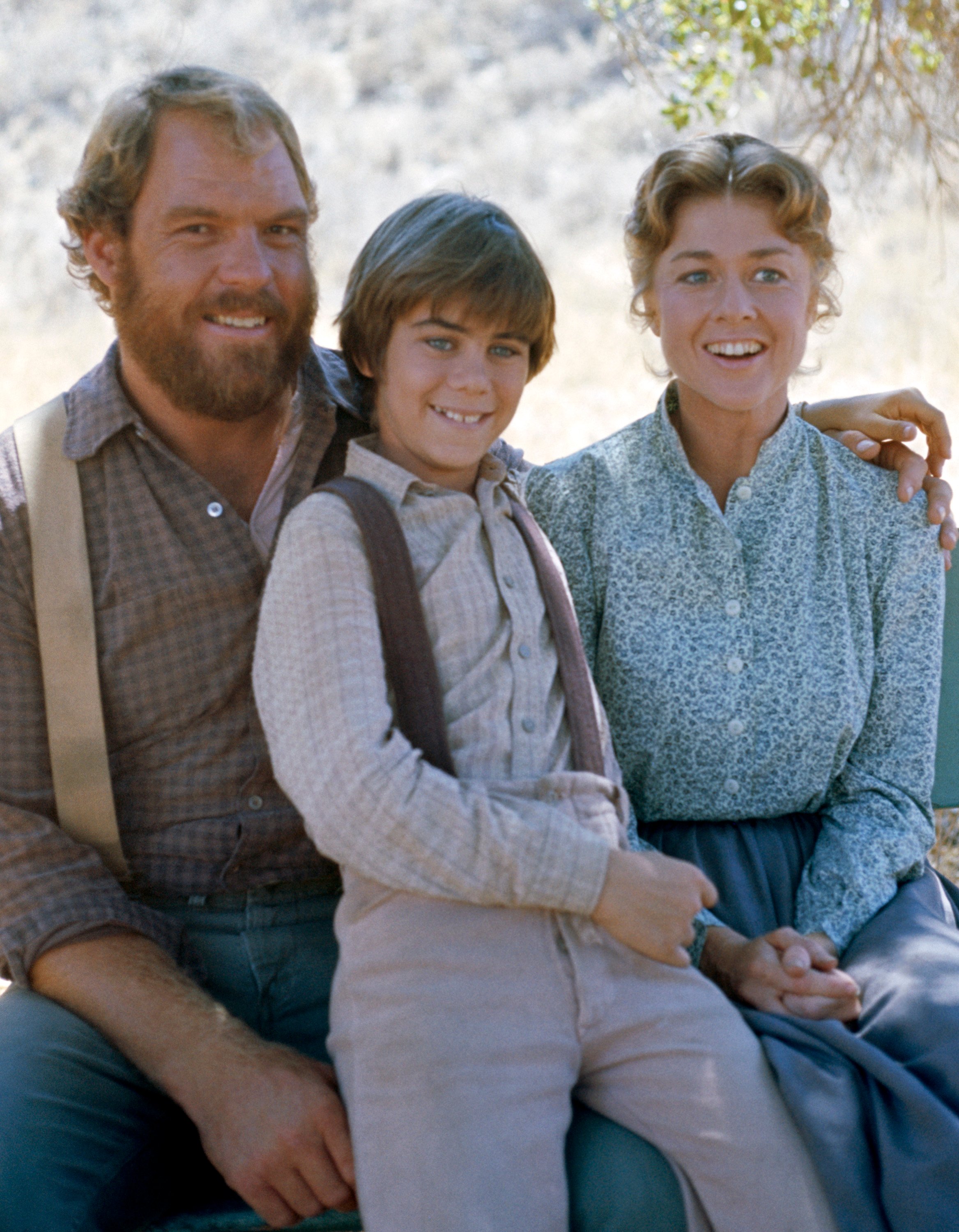 Merlin Olsen, Patrick Laborteaux, and Hersha Parady of 'Little House on the Prairie'