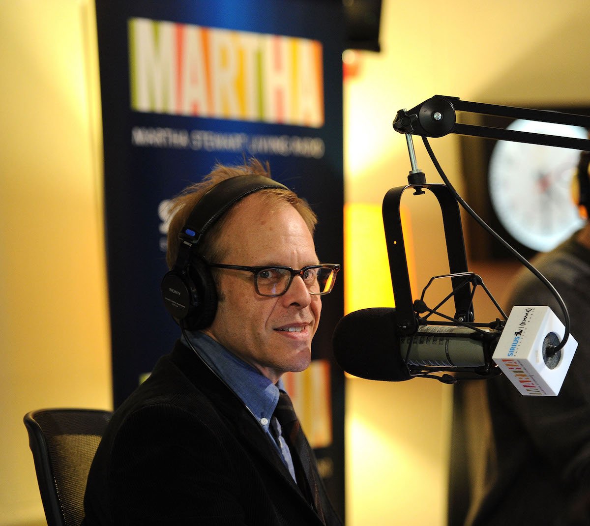 TV personality Alton Brown visits SIRIUS XM Studio in 2010