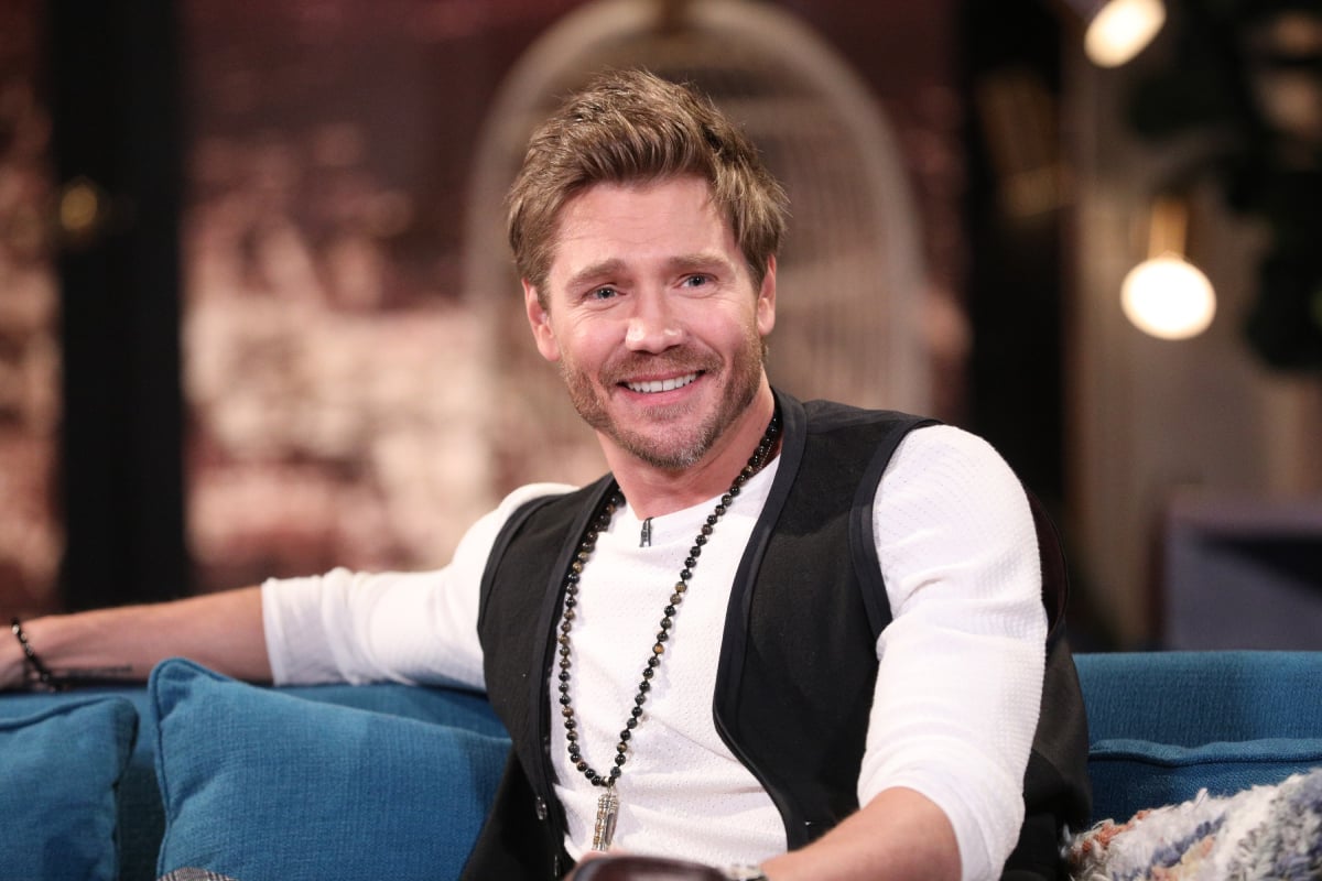 Chad Michael Murray former star of ‘One Tree Hill’ on the set of Busy Tonight in 2019