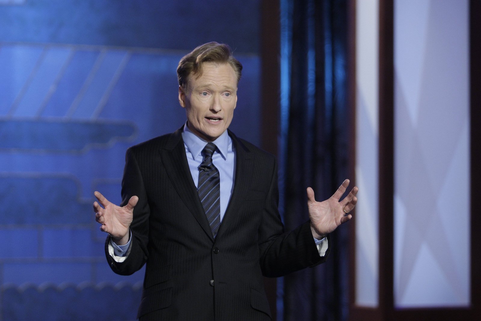 Conan O'Brien delivers his first monologue on June 1, 2009 on The Tonight Show