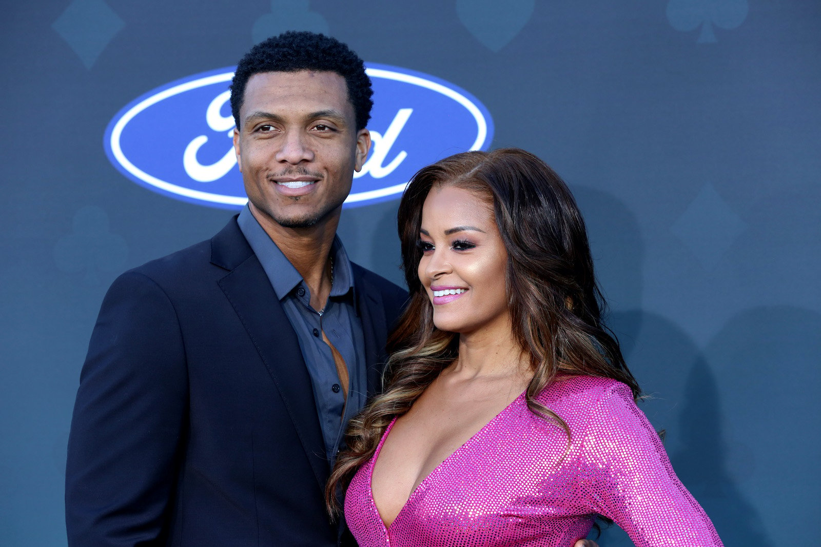 Kendal 'KJ' Dismute and Claudia Jordan from VH1 'Couples Retreat' on the red carpet in 2019