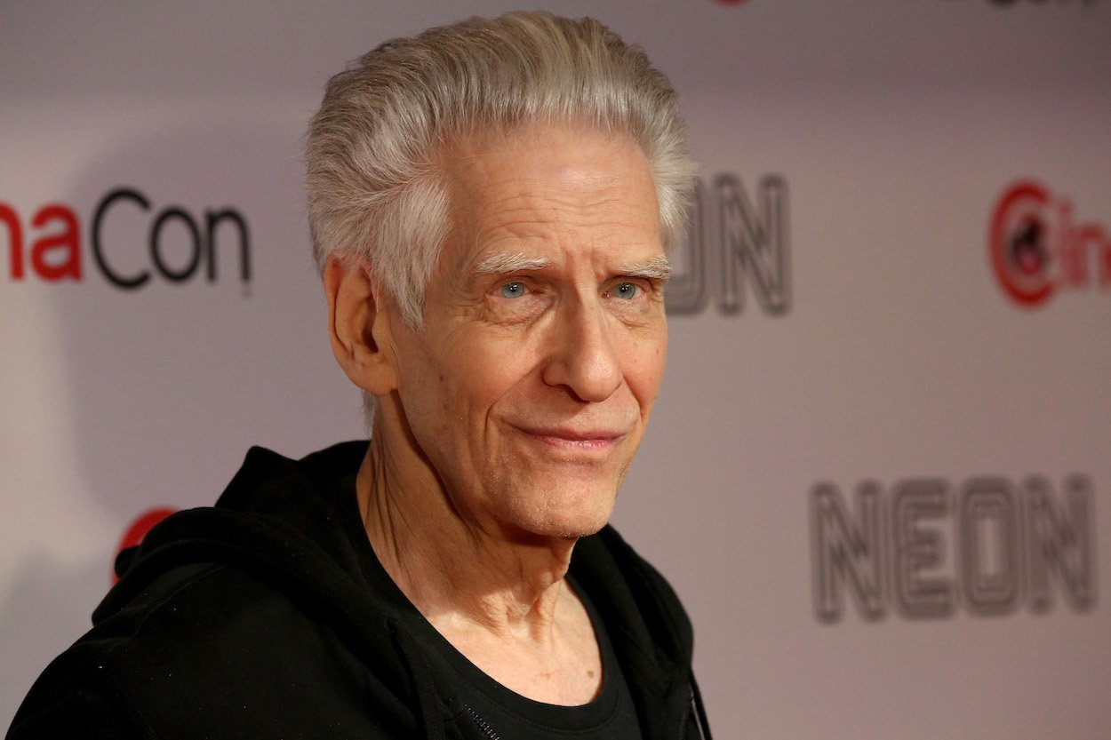 David Cronenberg at CinemaCon in 2022. The Canadian director expects Cannes walkouts when his film 'Crimes of the Future' screens there.