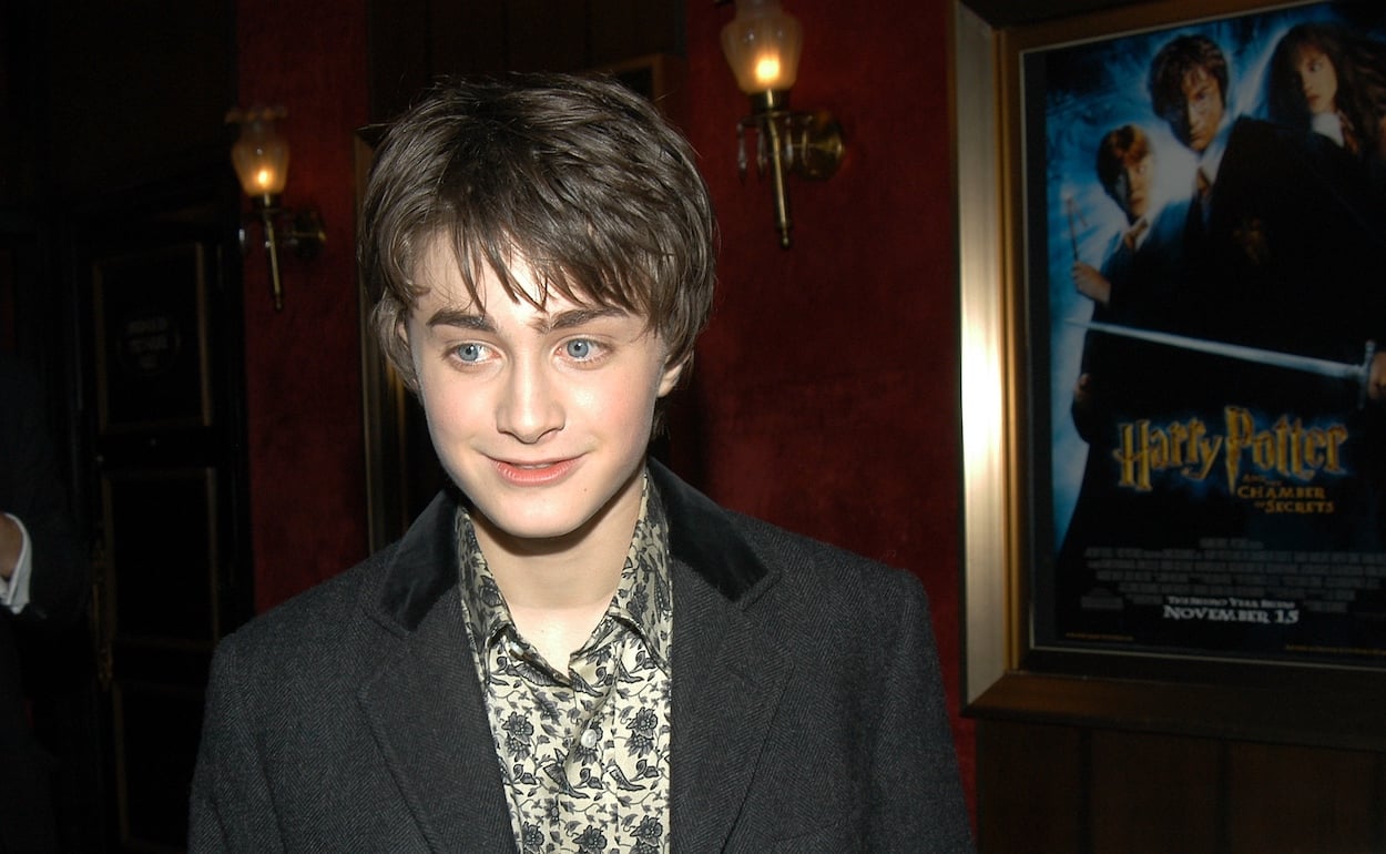 Daniel Radcliffe attends the U.S. premiere of 'Harry Potter and the Chamber of Secrets," which came after his wild audition process.