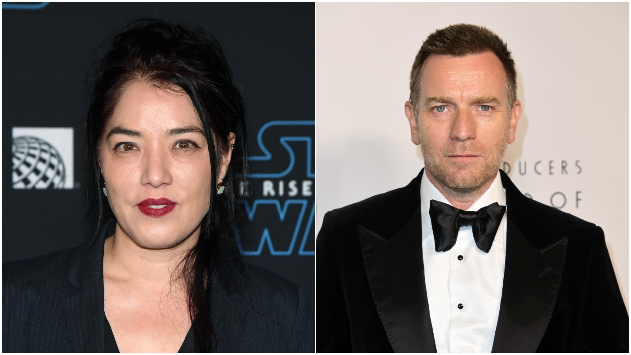 Deborah Chow, attending the 2019 premiere of 'The Rise of Skywalker,' impressed Ewan McGregor, seen at the 2022 Producers Guild Awards, with her 'Star Wars' knowledge.