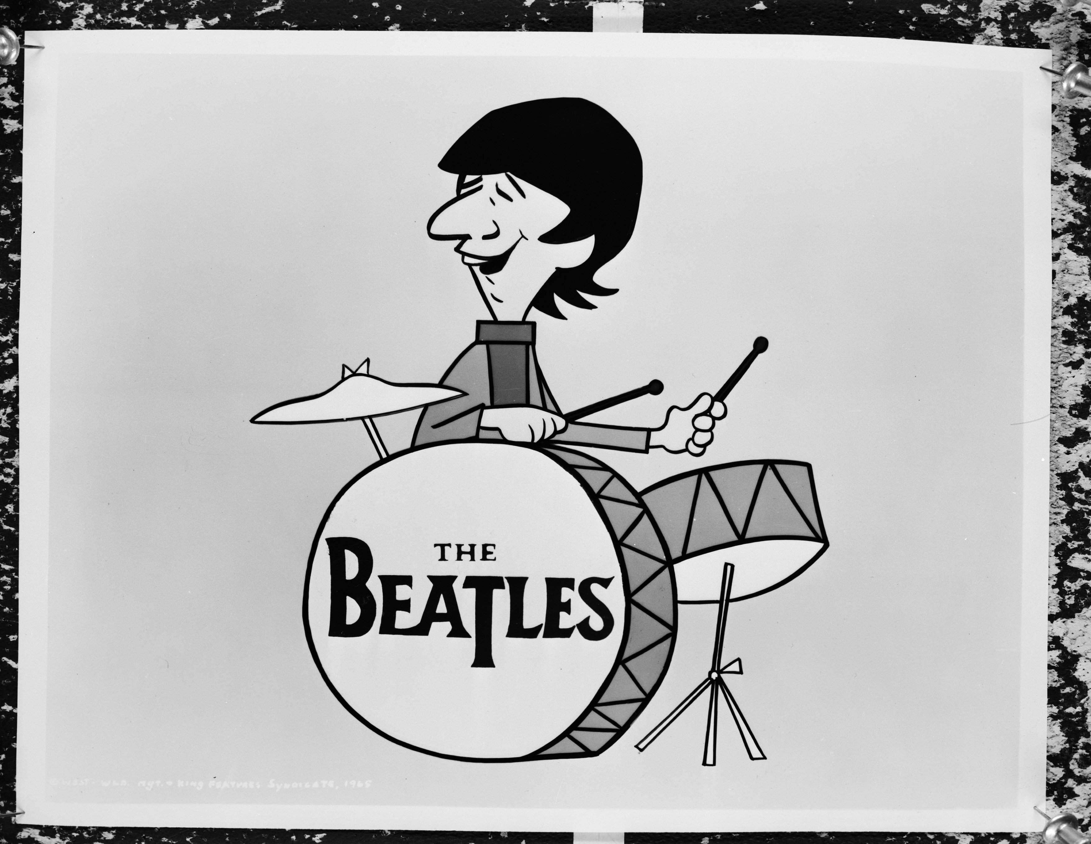 Ringo Starr playing songs in The Beatles' cartoon