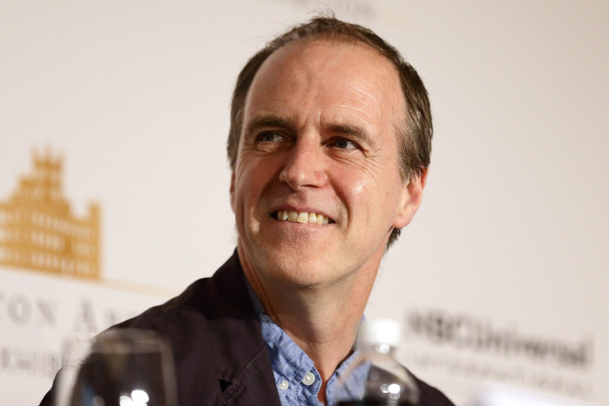 'Downton Abbey: A New Era' ending: Mr. Molesley actor Kevin Doyle bites his lip at a press conference, and addresses the proposal to Mrs. Baxter