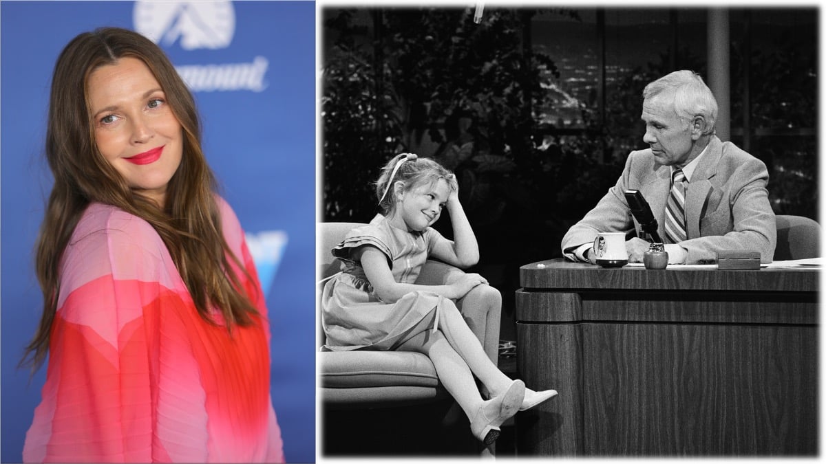 Drew Barrymore had a slip while visiting Johnny Carson in 1982