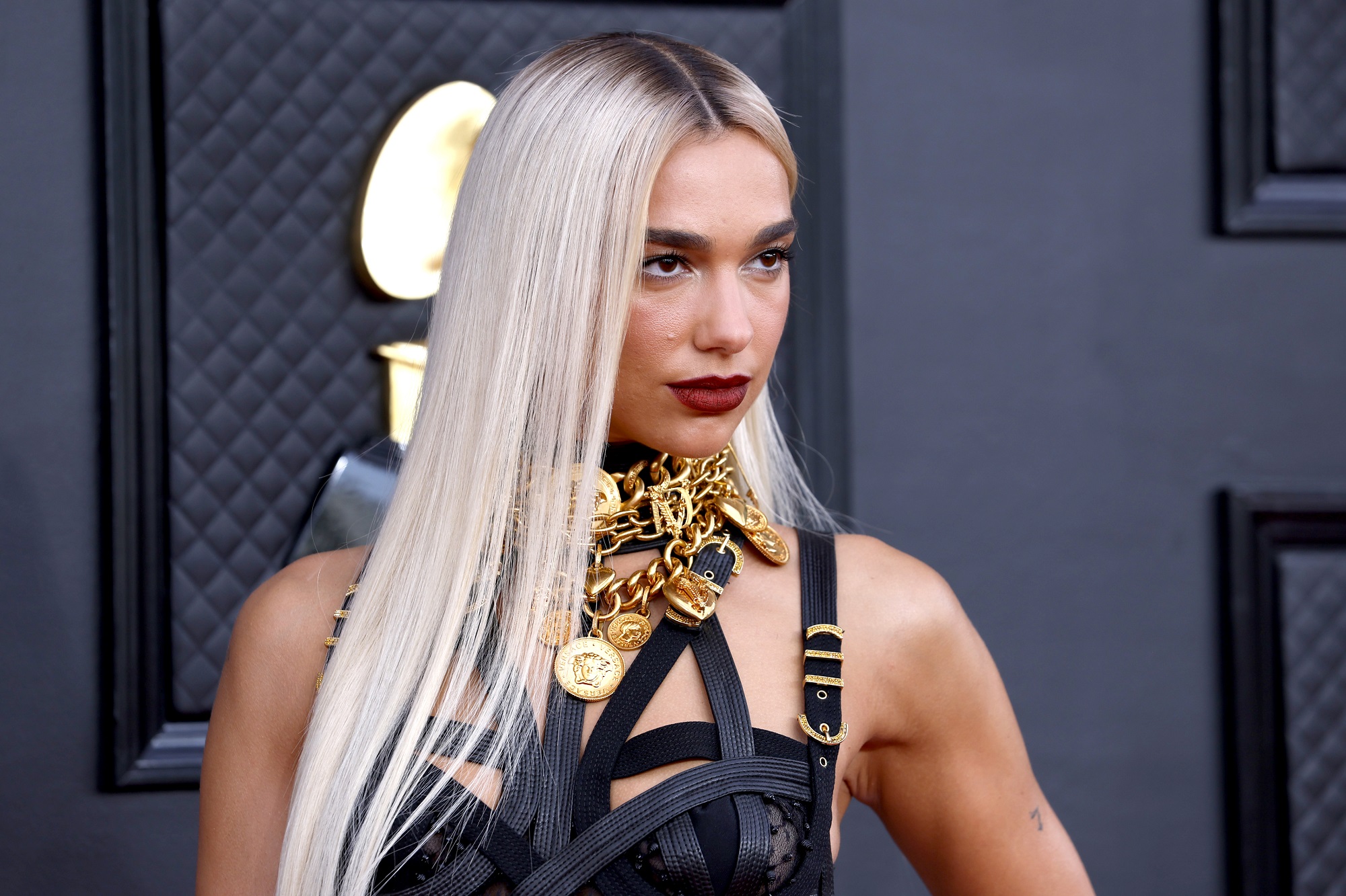 Dua Lipa attends the 2022 Grammy Awards