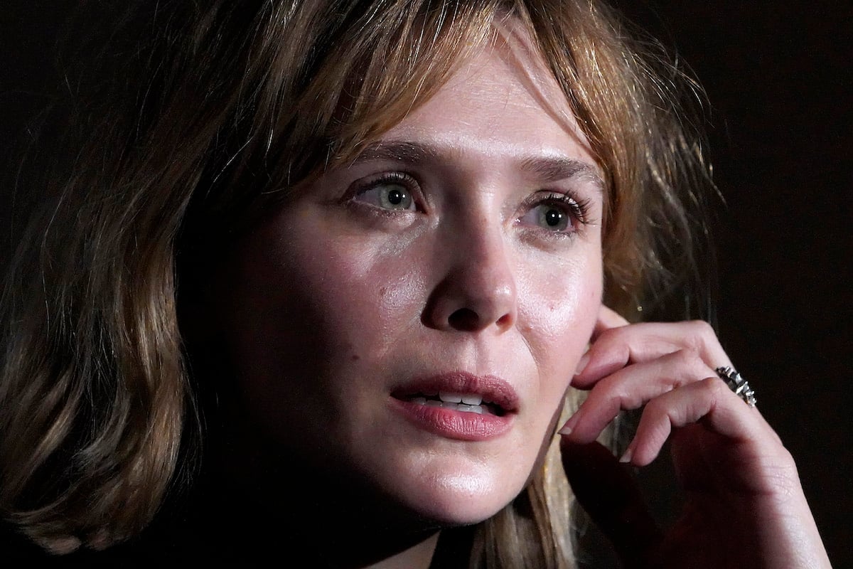 Elizabeth Olsen speaks during a 'Martha Marcy May Marlene' screening