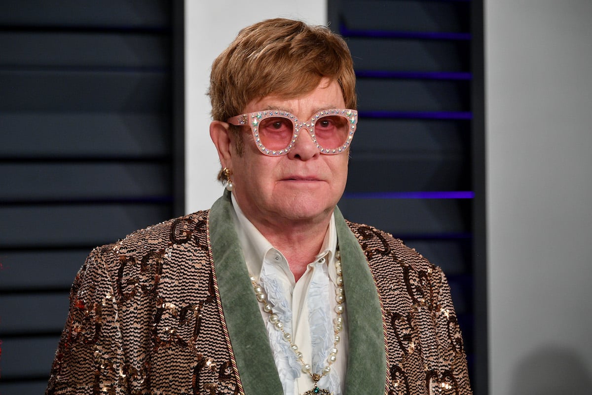 Elton John bald hair wig