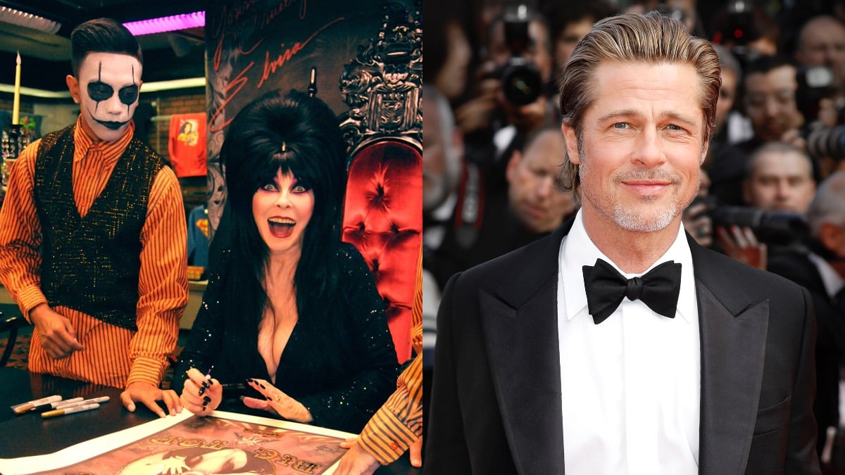 Elvira and Brad Pitt 