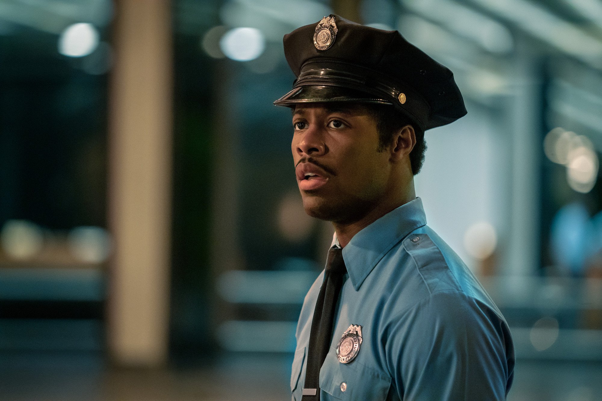 'Gaslit' Episode 2 'California' shows Frank Wills, played by Patrick Walker, when he discovers the men breaking into the Watergate complex
