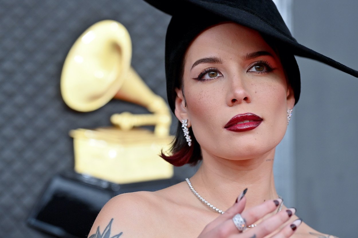 Halsey attends the 2022 Grammy Awards in Las Vegas, weeks before she received several diagnoses of several diseases.