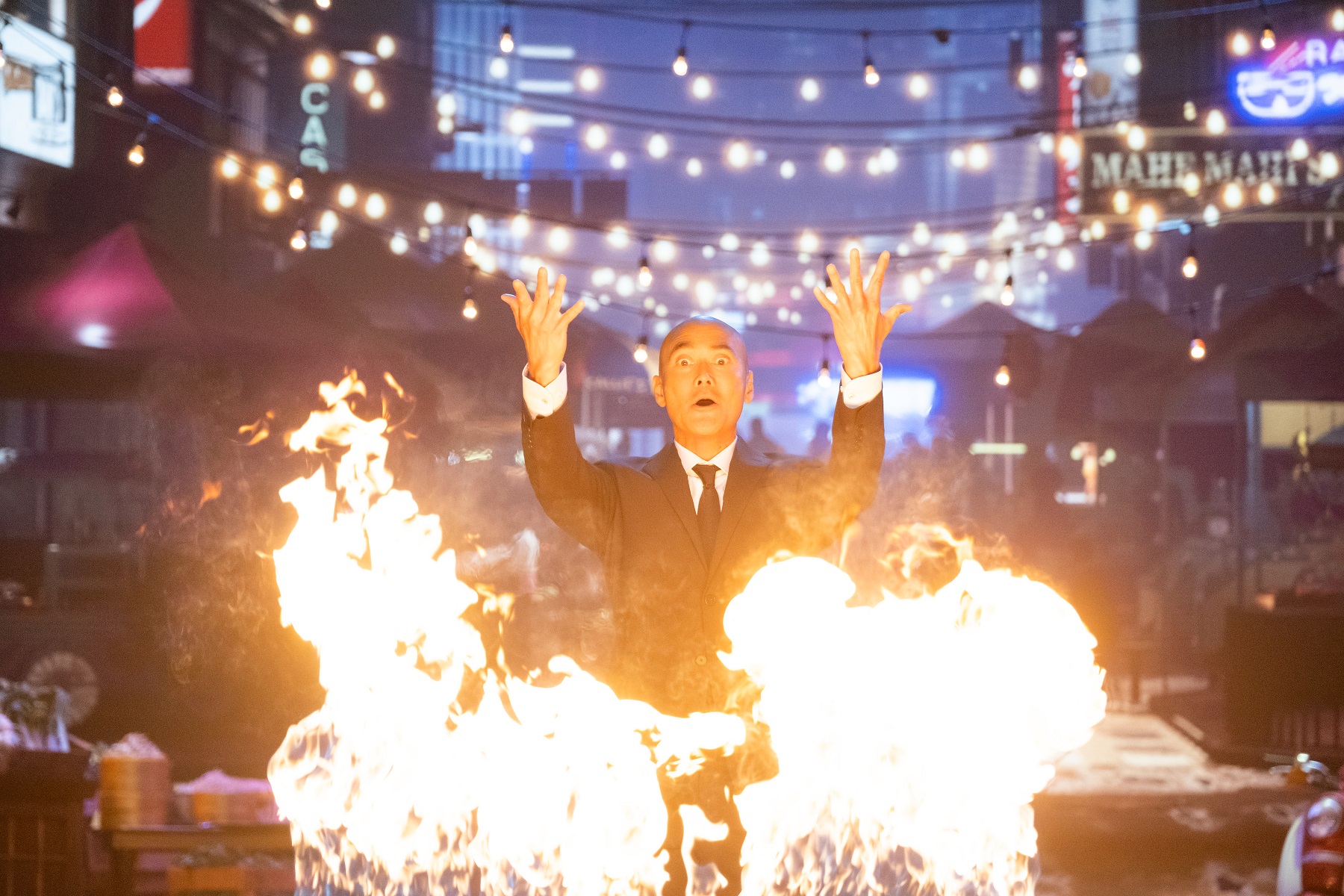 Mark Dacascos is seen in episode one of the Netflix reboot of 'Iron Chef'