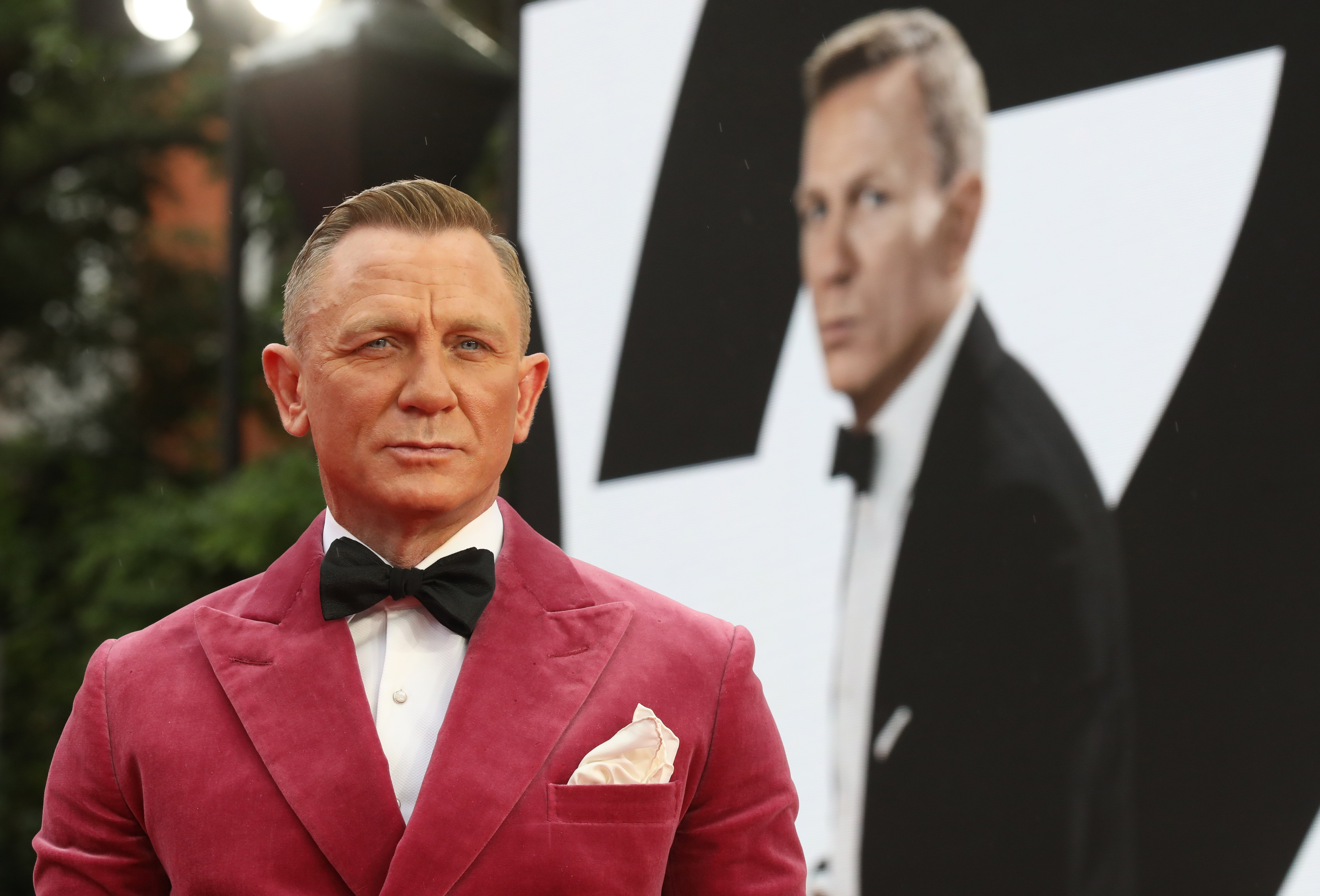 James Bond actor Daniel Craig attends the premiere of No Time to Die