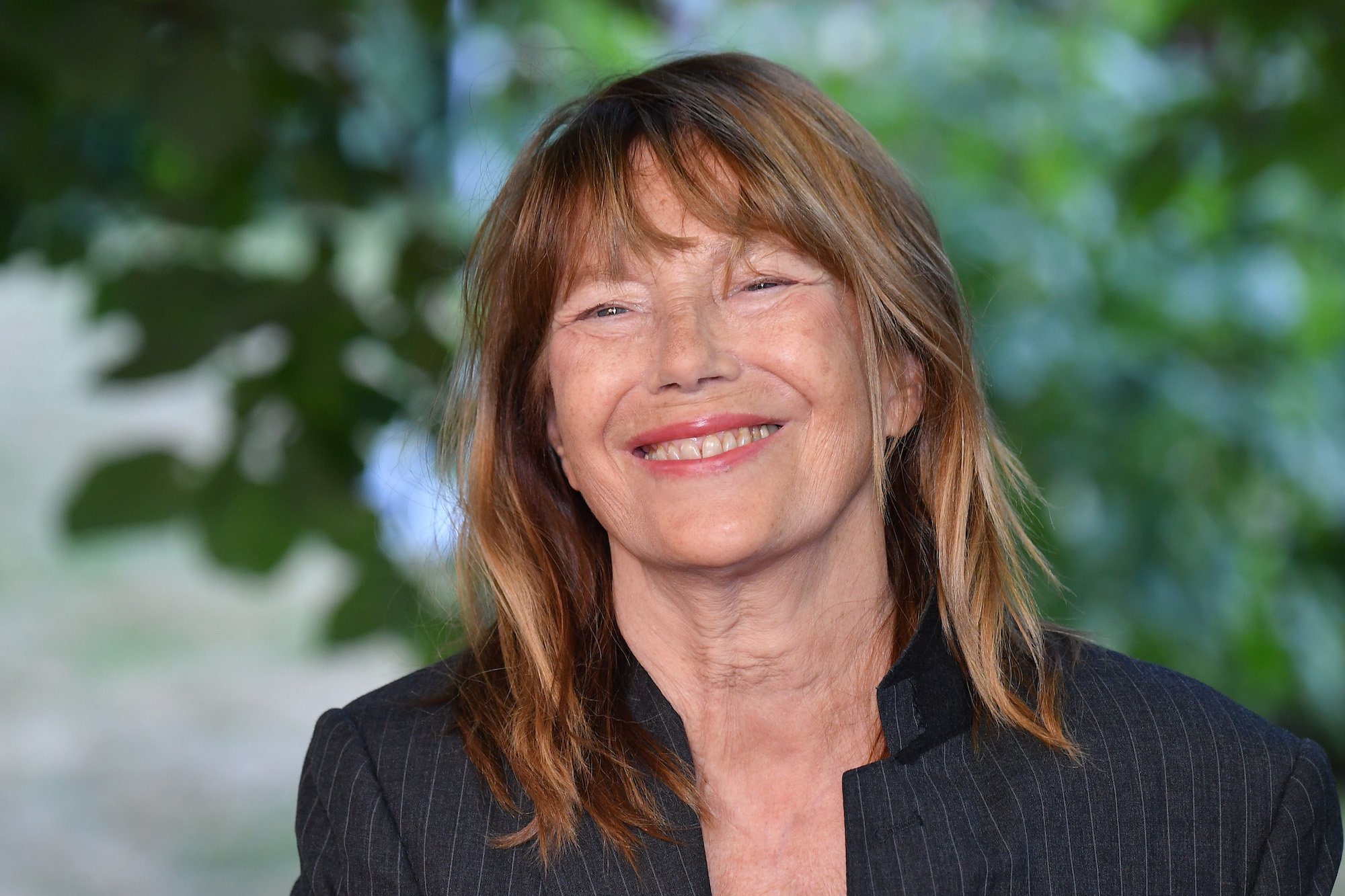 Jane Birkin attends "Jane by Charlotte" Photocall during the 14th Angouleme French-Speaking Film Festival - Day Four on August 27, 2021 in Angouleme, France.