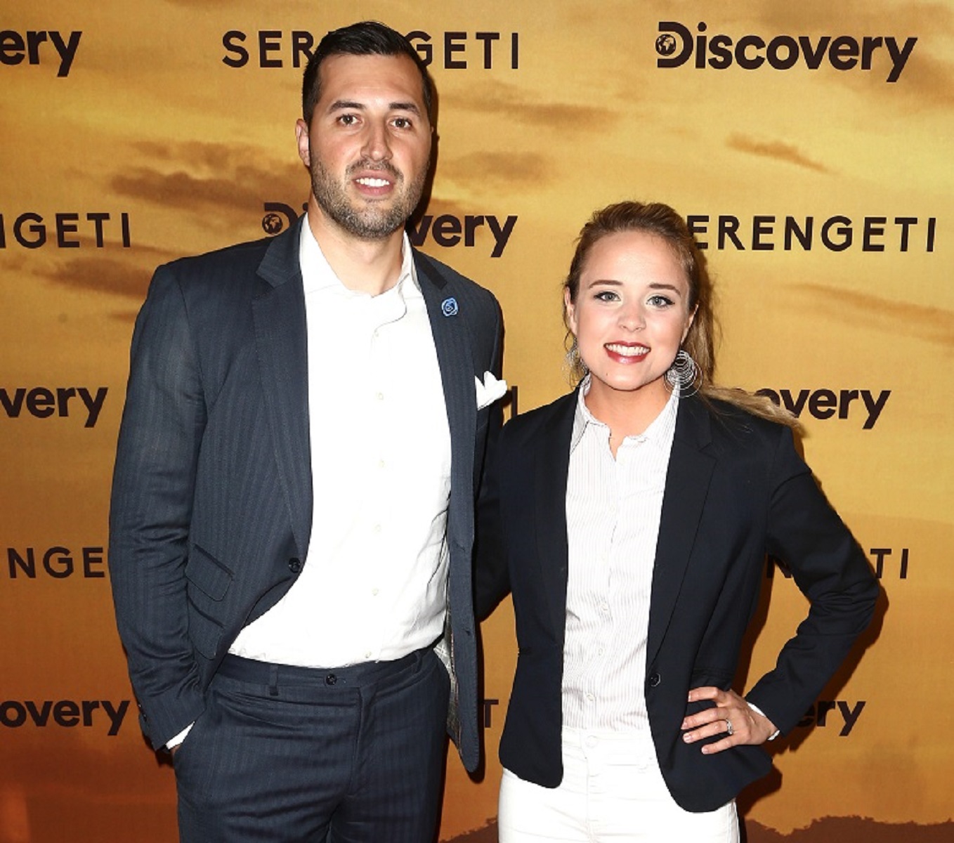 Jeremy Vuolo and Jinger Duggar Vuolo attend the Los Angeles Special Screening Of Discovery's "Serengeti"