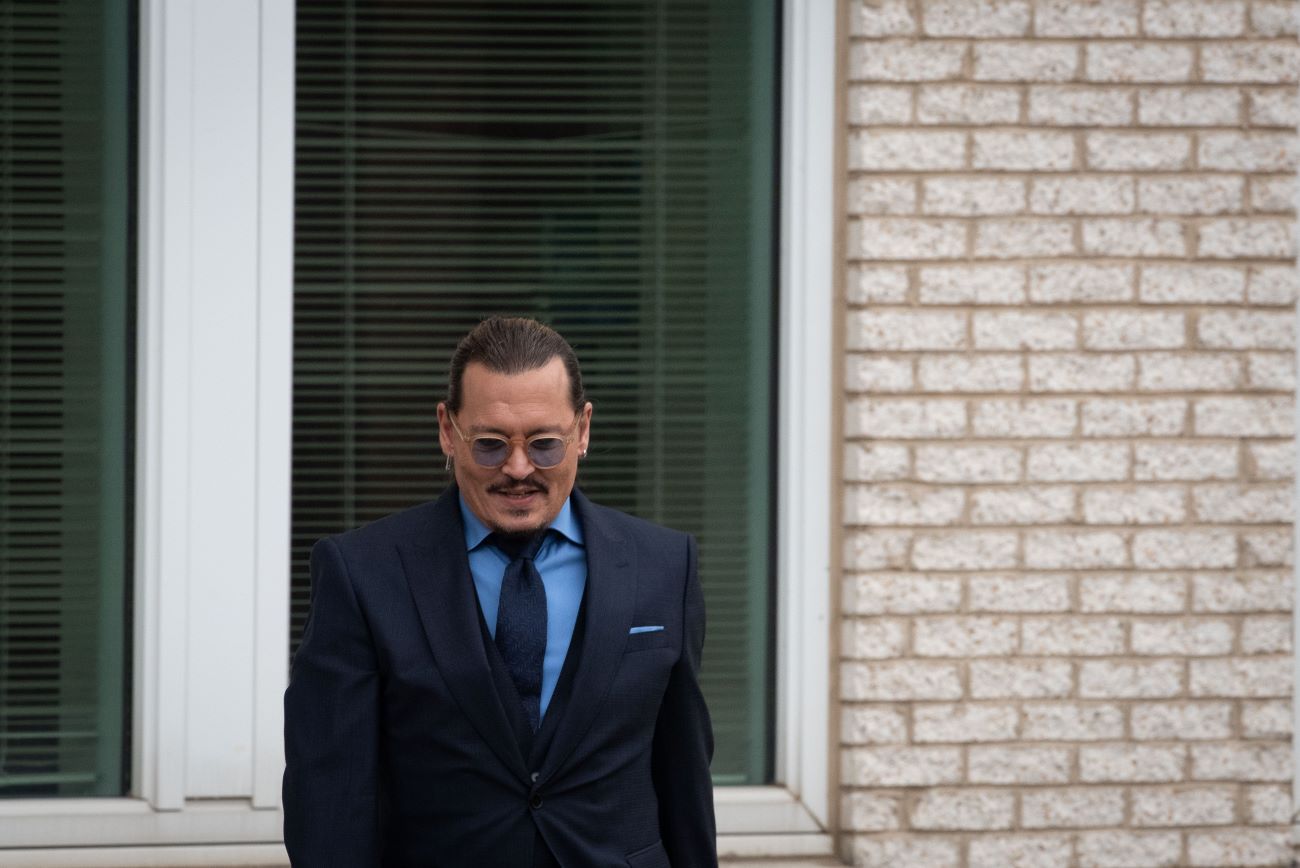 Johnny Depp leaves the courtroom after deliberations in the defamation trial with Amber Heard.