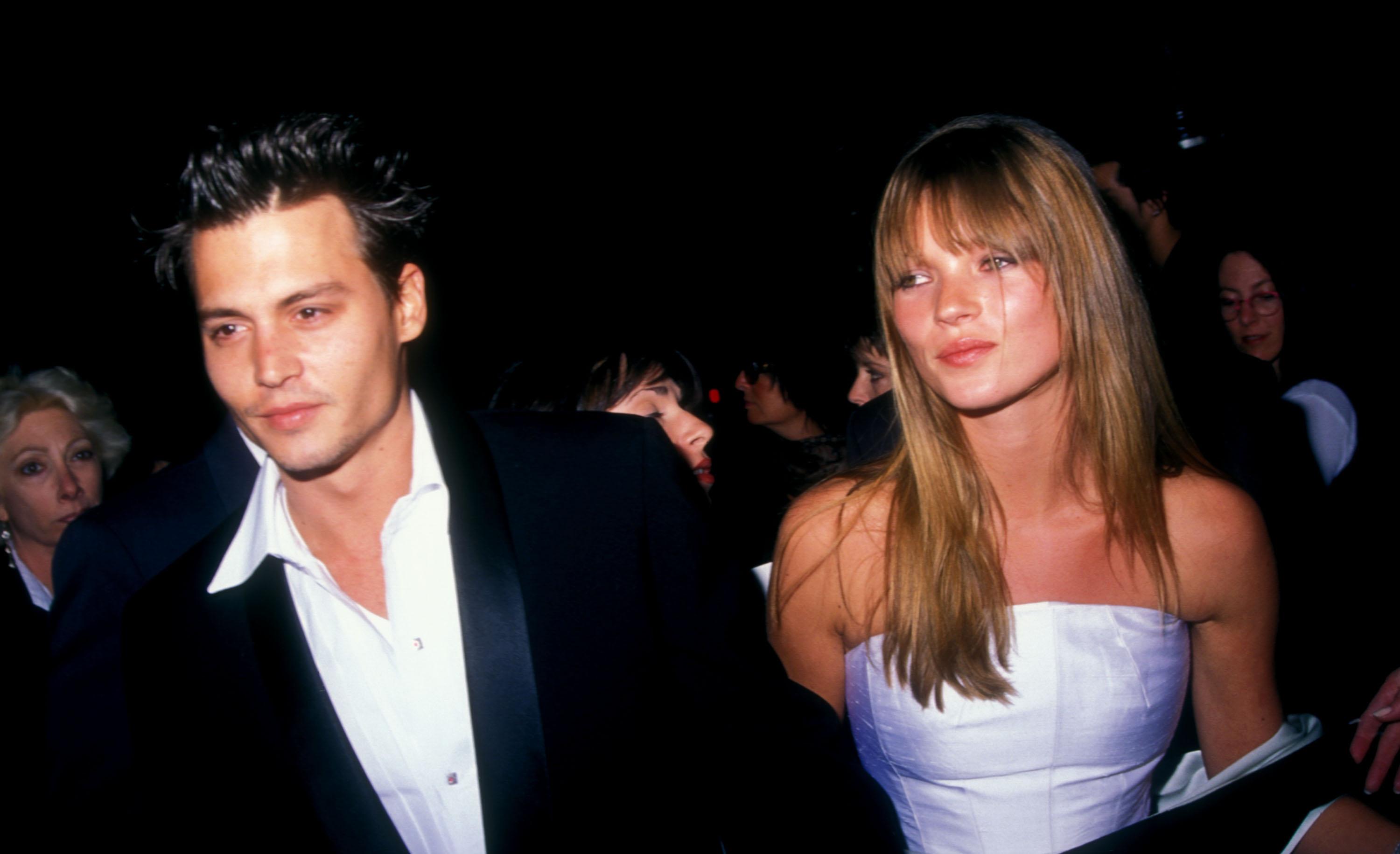 Johnny Depp and Kate Moss together circa 1995