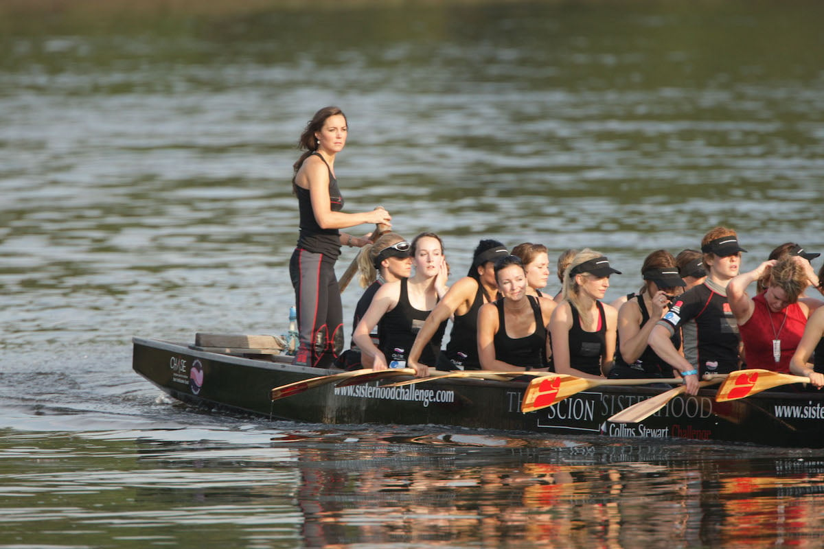 Kate Middleton, during Prince William breakup in 2007, trains for a rowing competition