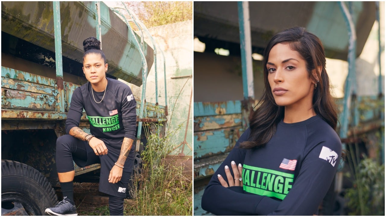 Kaycee Clark and Nany González posing individually for 'The Challenge: Total Madness' cast photos