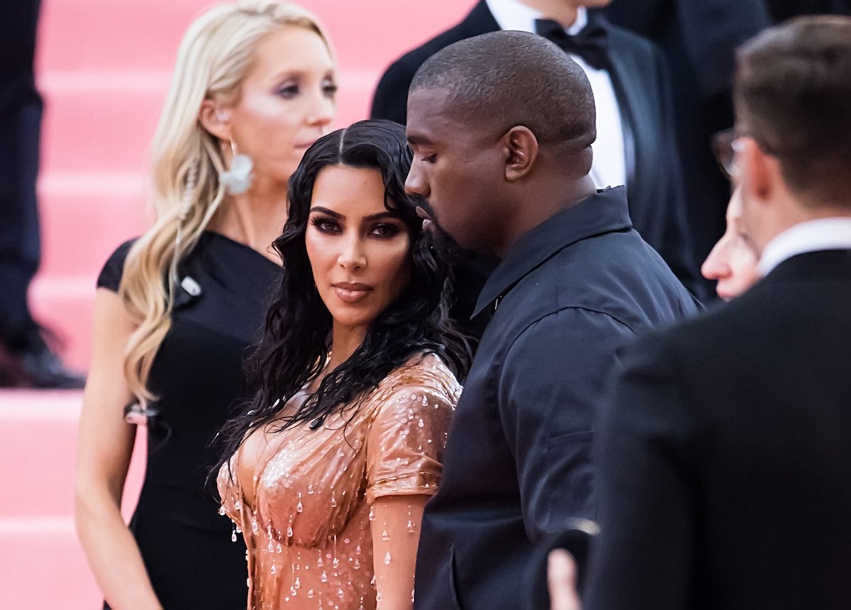 Kim Kardashian and Kanye West at the Met Gala