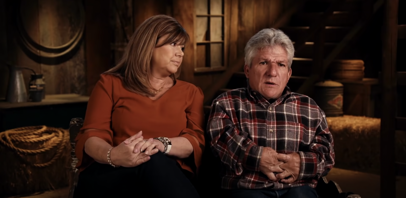 Matt Roloff and Caryn Chandler from 'Little People, Big World' speaking to cameras