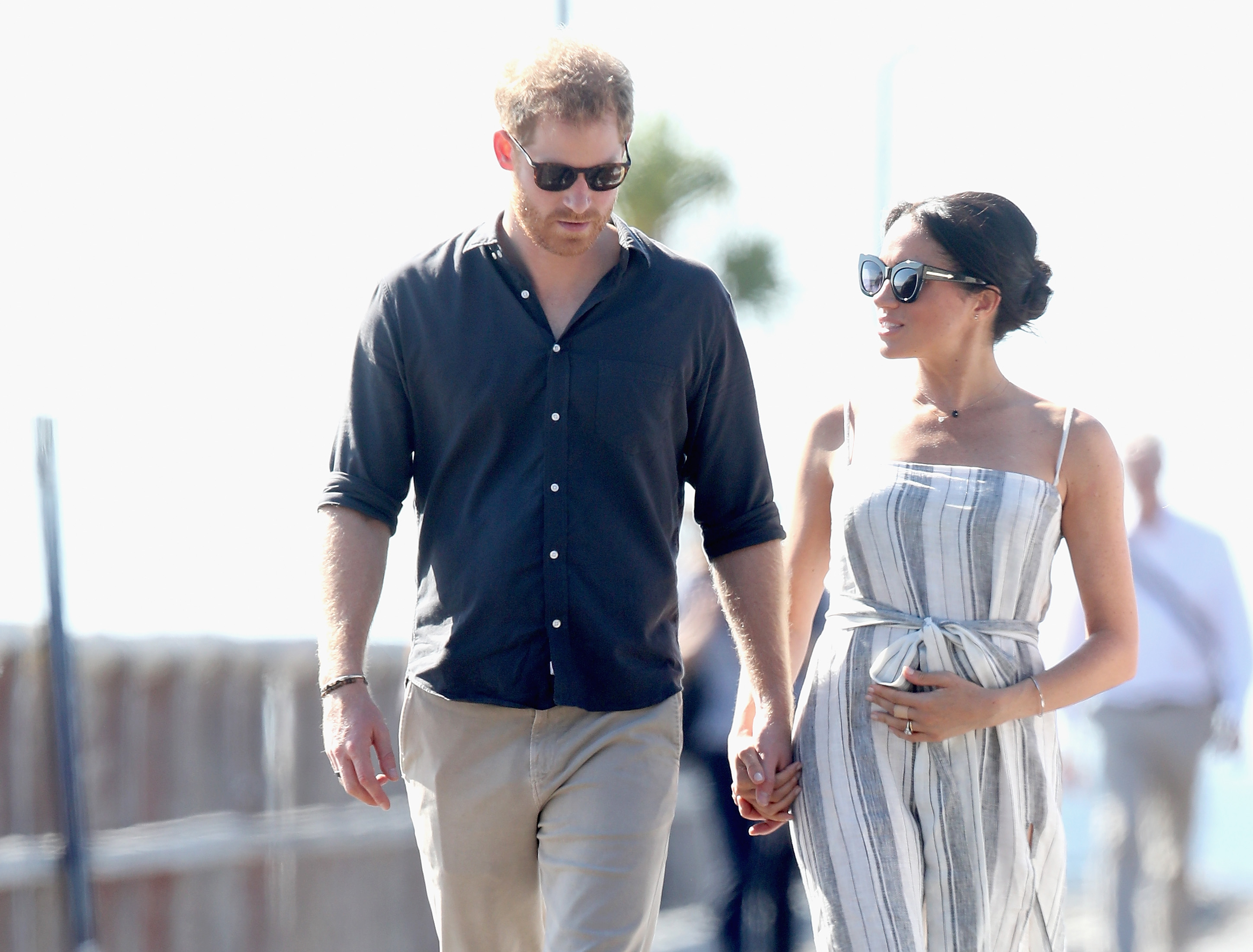 Meghan Markle walking along Kingfisher Bay Jetty in Australia