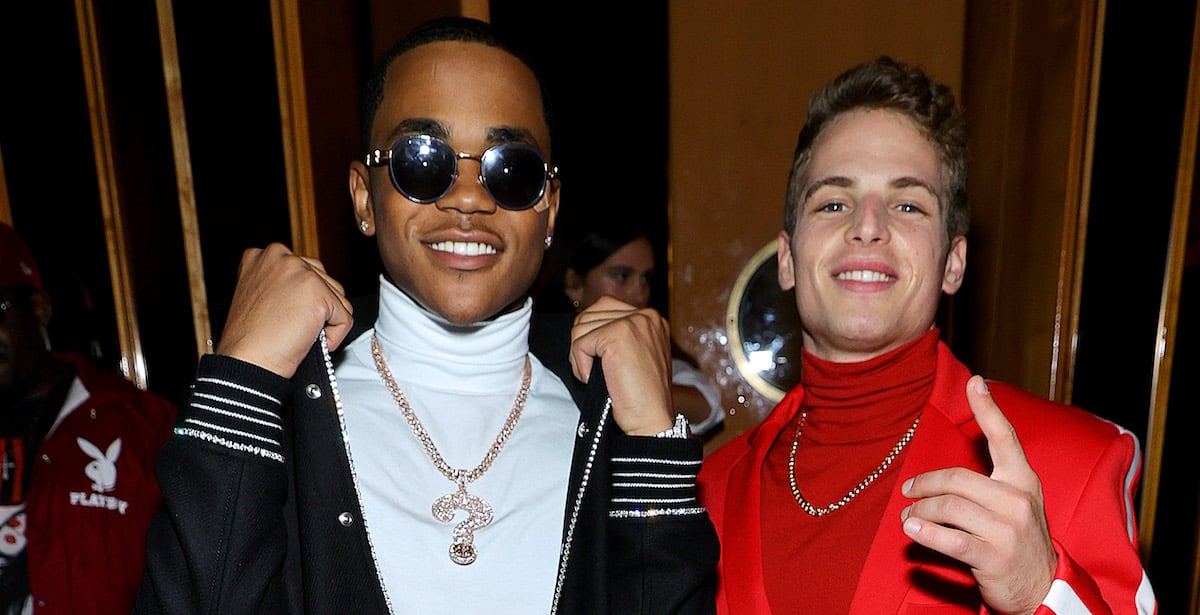 Michael Rainey Jr. and Gianni Paolo of 'Power Book II: Ghost' pose for a photo during a night out. The two star in the show as Tariq St. Patrick and Brayden Weston, respectively.