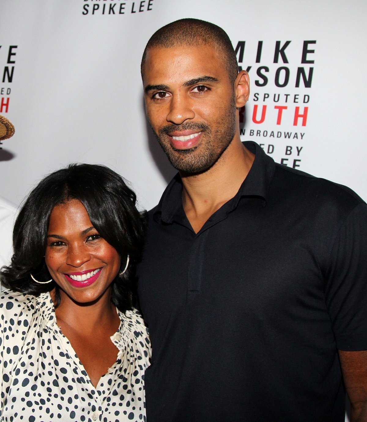 Nia Long and Ime Udoka pose for photo together at Broadway opening night for Mike Tyson Undisputed Truth