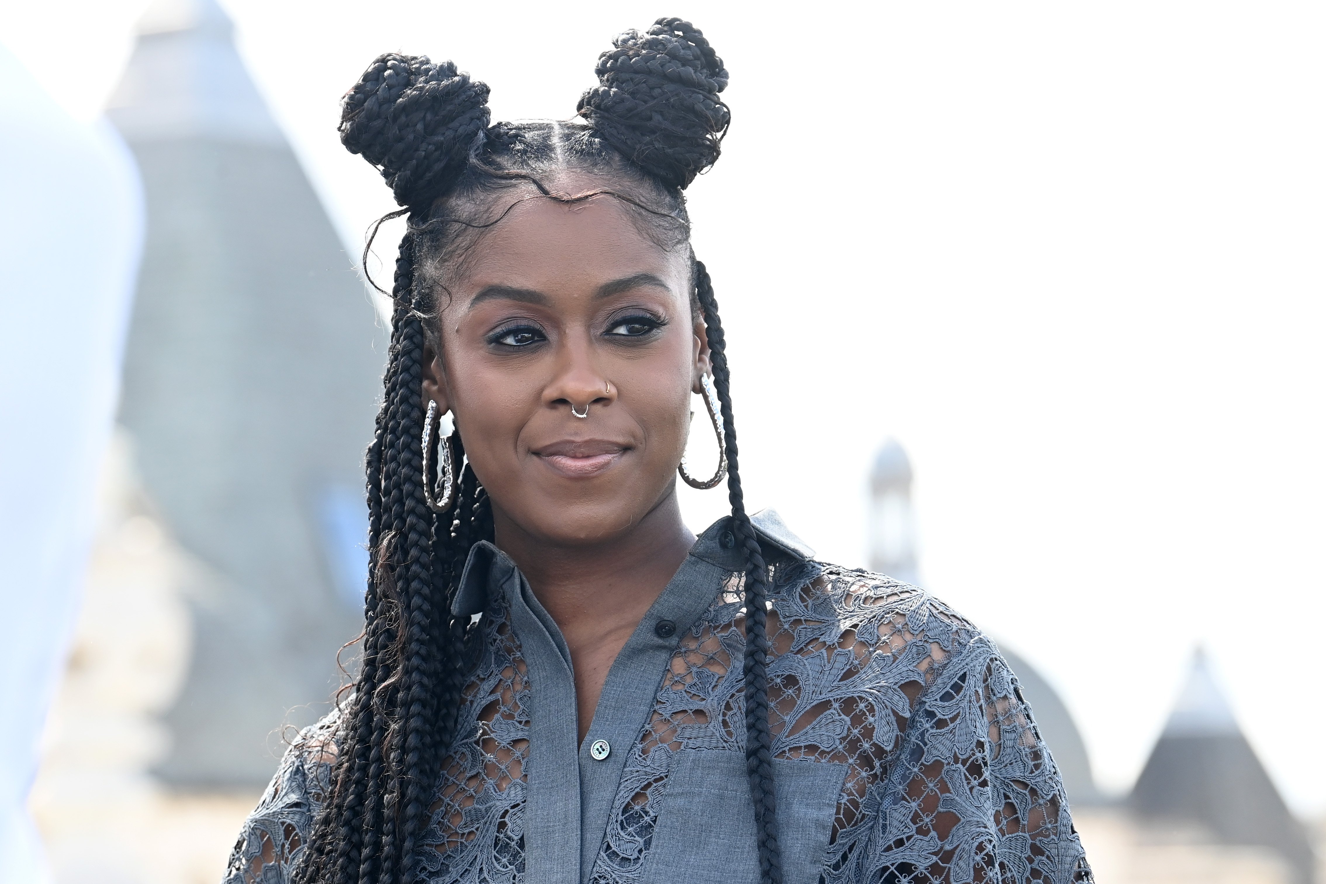 Moses Ingram received a racist message on Instagram - here she is pictured at the "Obi-Wan Kenobi" photo call.
