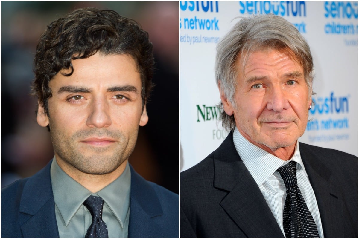 Oscar Isaac hair Harrison Ford Star Wars