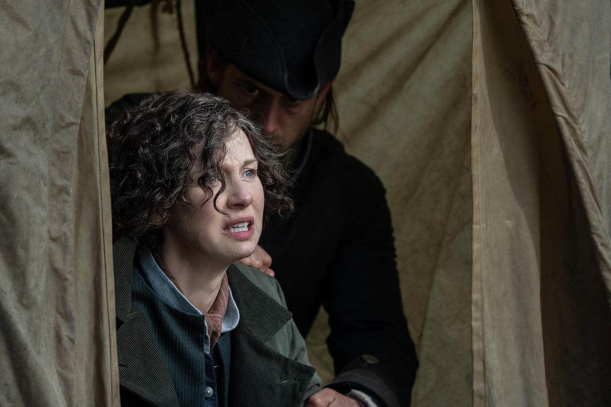 'Outlander' season finale: Claire (Caitriona Balfe) is emotionally healing as she's dragged away physically