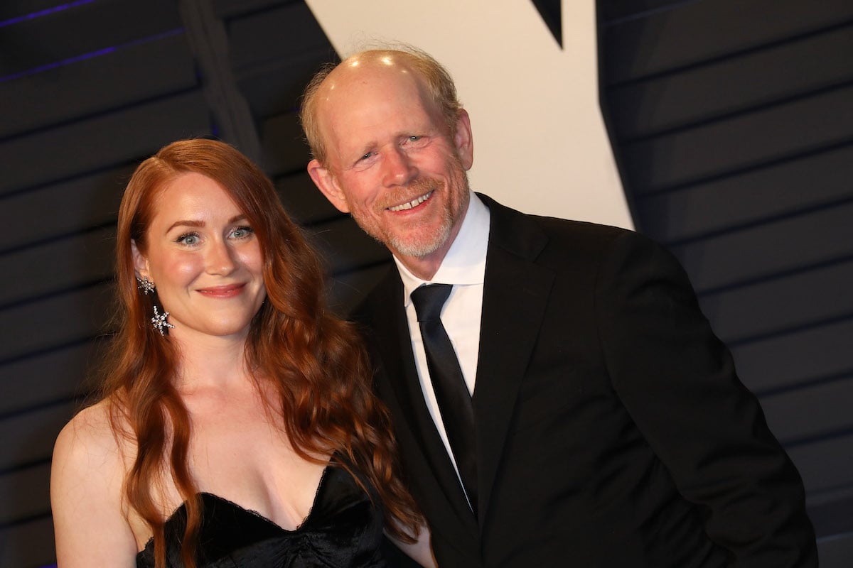 Paige Howard and Ron Howard attend the 2019 Vanity Fair Oscar Party hosted by Radhika Jones