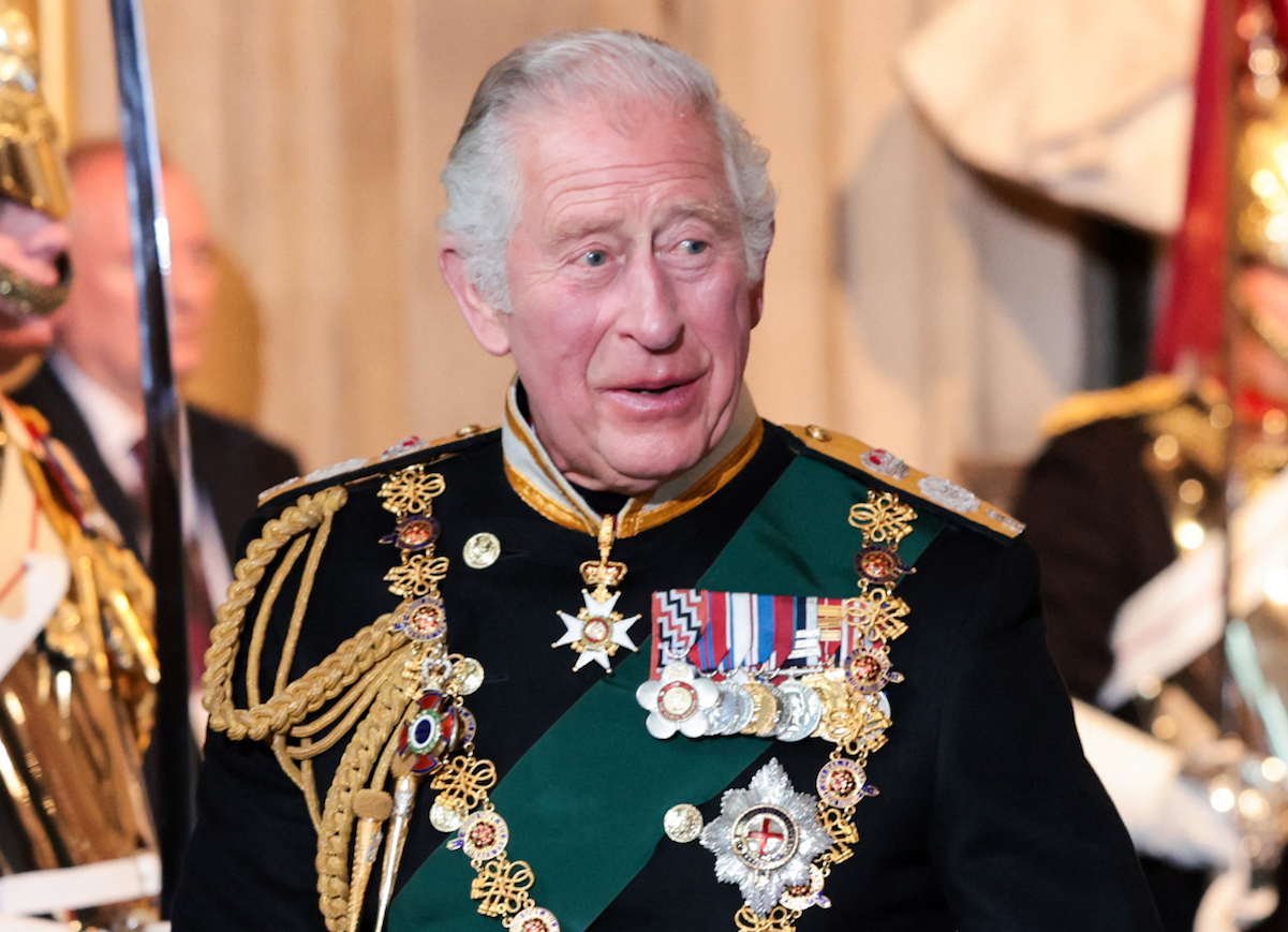 Prince Charles opens Parliament, arriving at the House of Lords