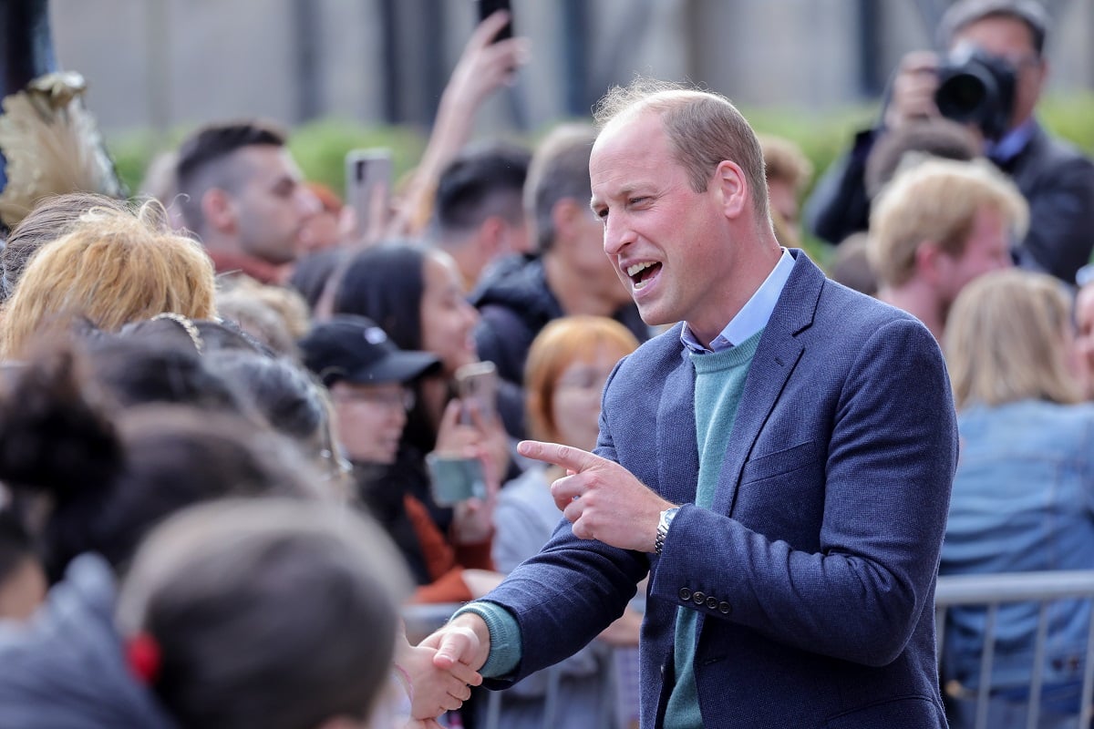 Prince William., who lost his cool a few times in public, pointing his finger as he meets students during a visit the University of Glasgow