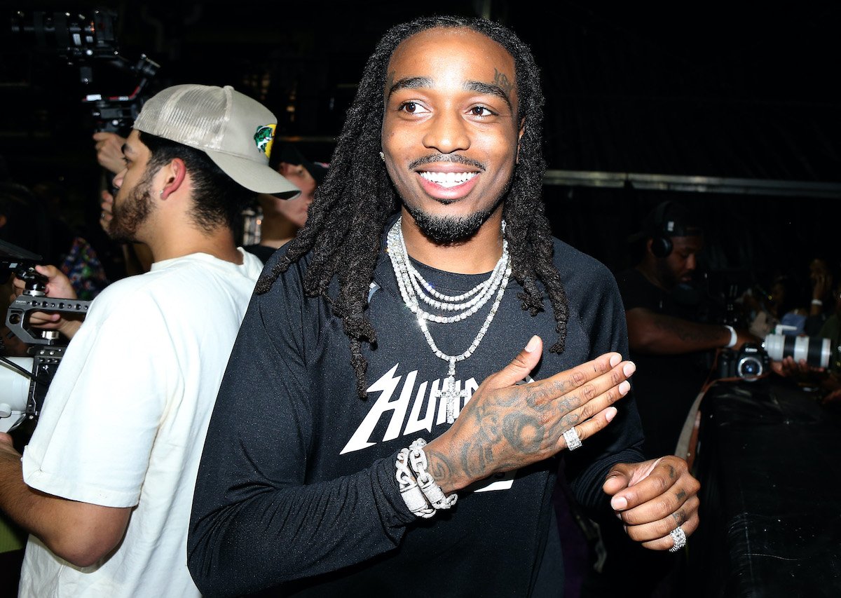 Quavo smiling