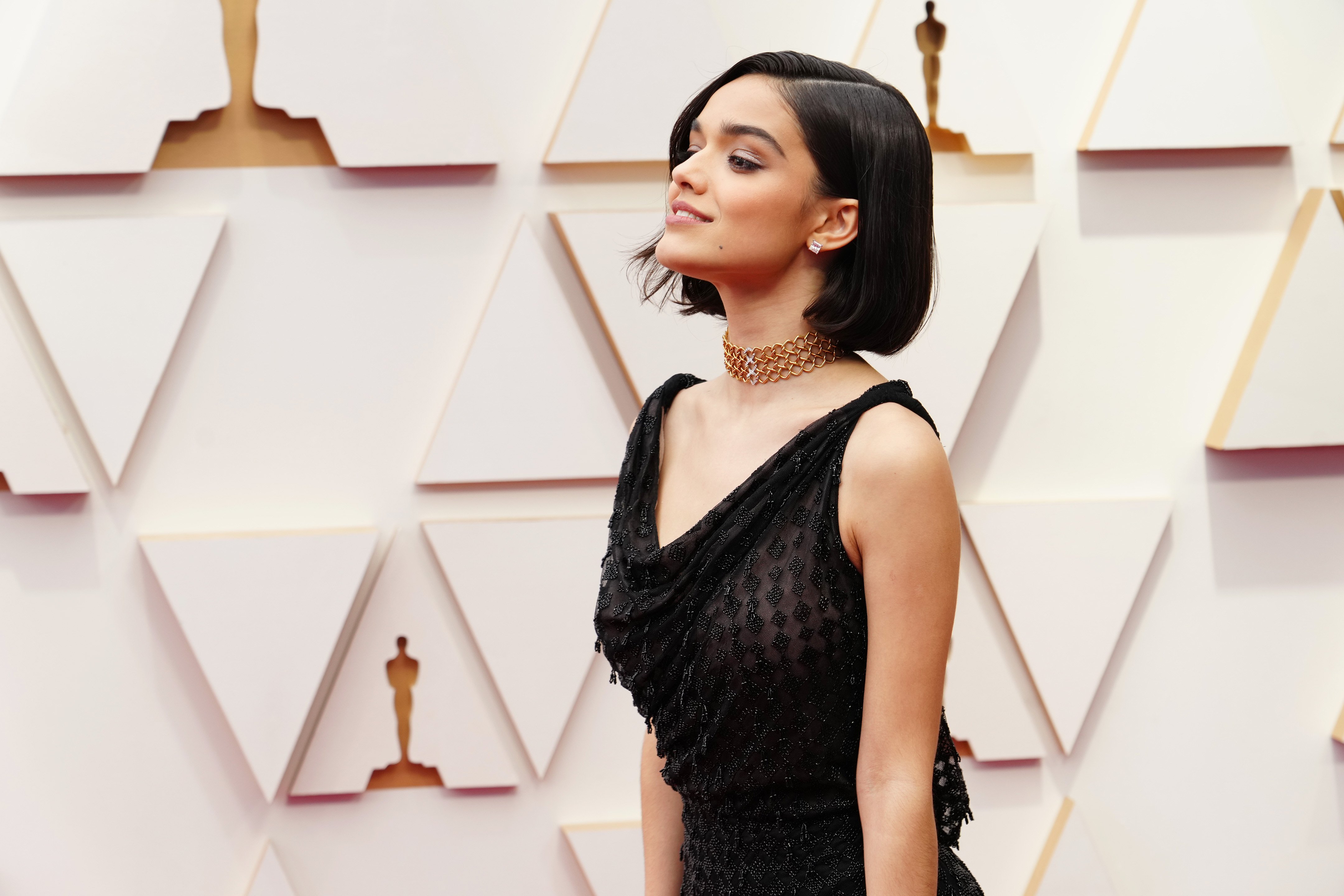 Rachel Zegler, who plays Maria in West Side Story and Snow White, attends the 94th annual Academy Awards