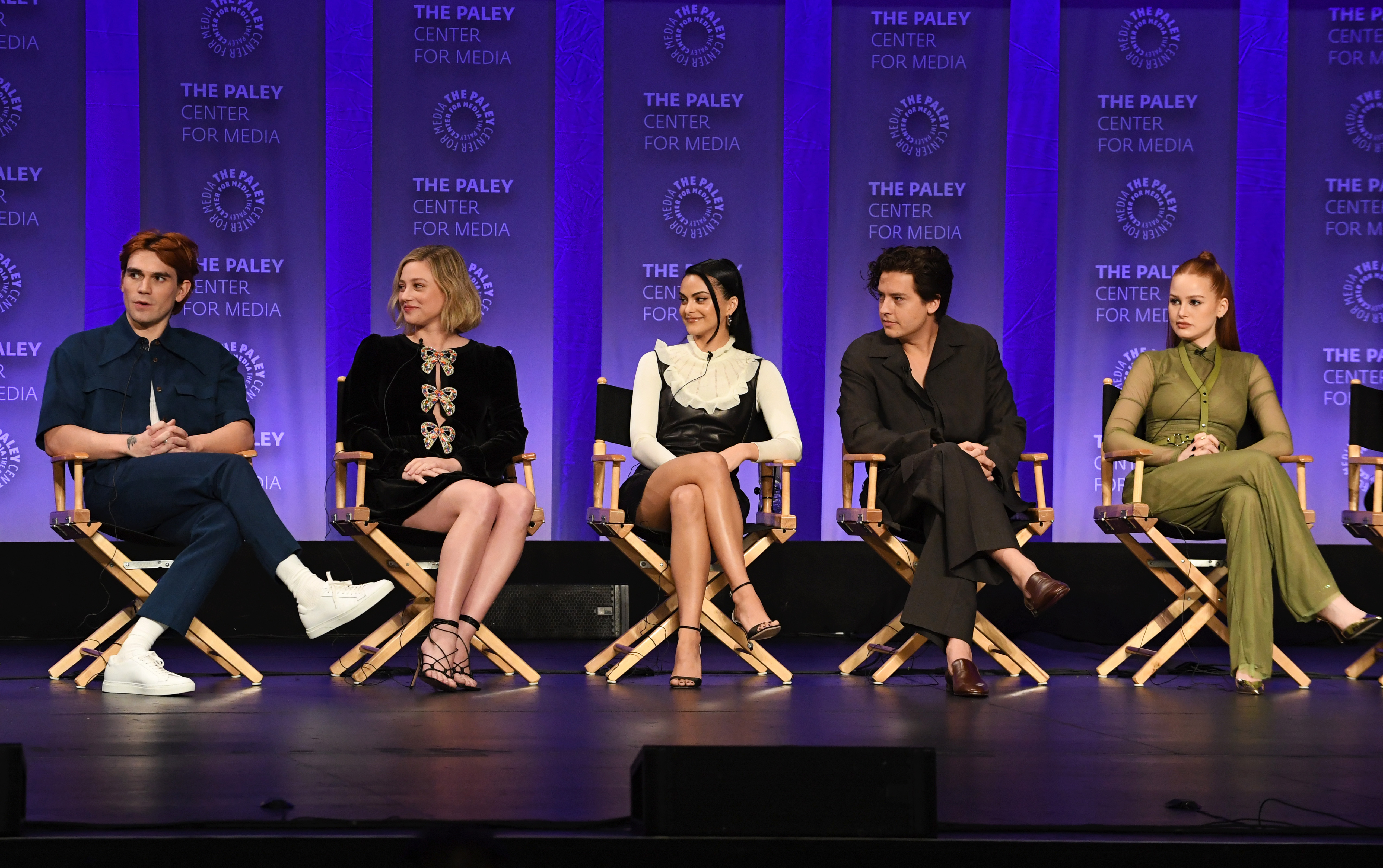 Lili Reinhart, Camila Mendes, Cole Sprouse and Madelaine Petsch attend the 39th Annual PaleyFest LA