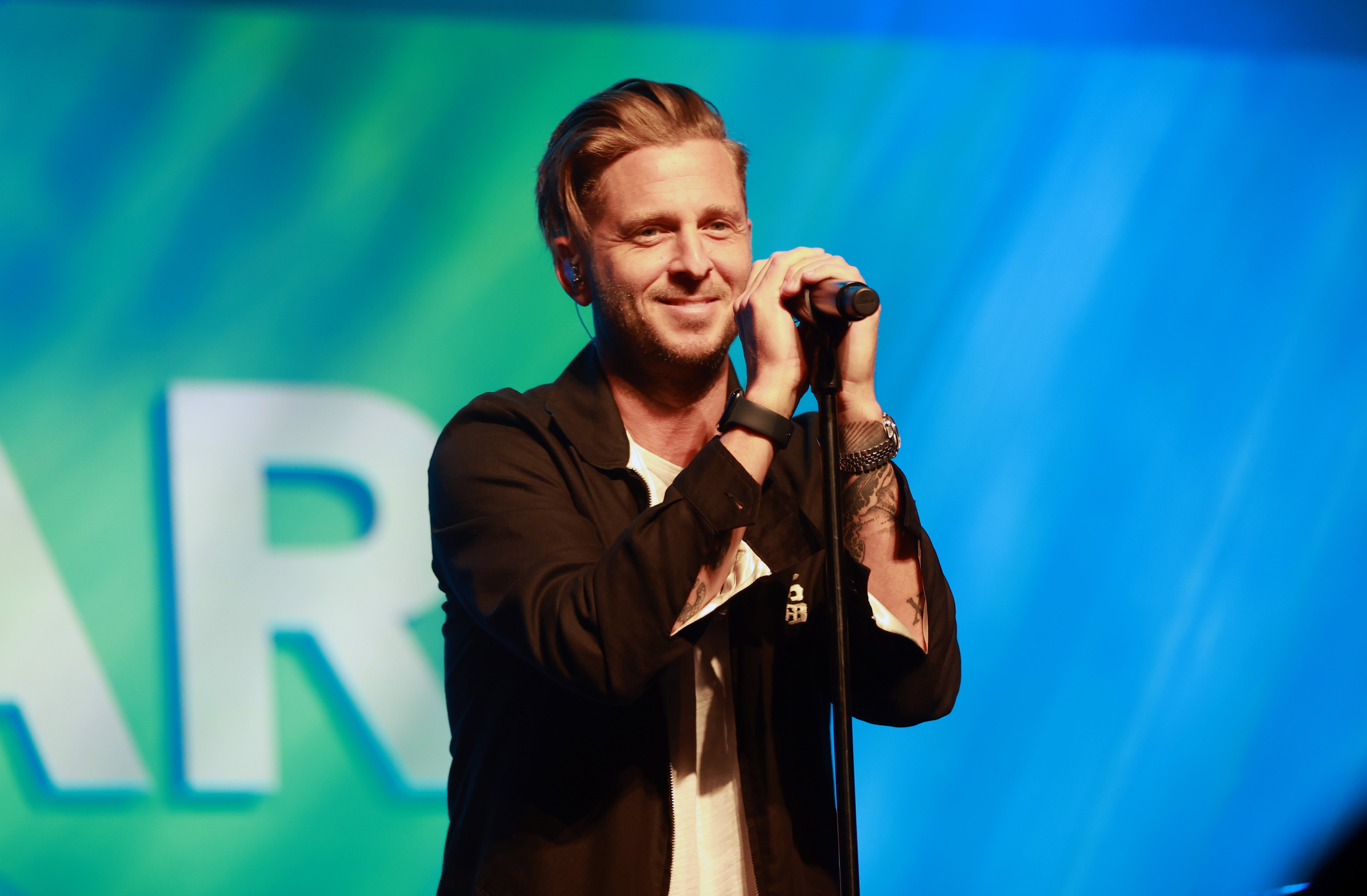 Ryan Tedder of OneRepublic performs onstage during the amfAR Gala Los Angeles 2021