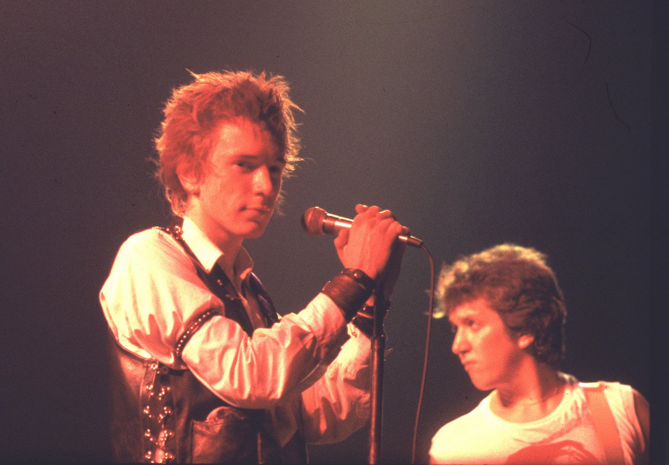 Sex Pistols and John Lydon performing the band's last show in San Francisco in 1978.