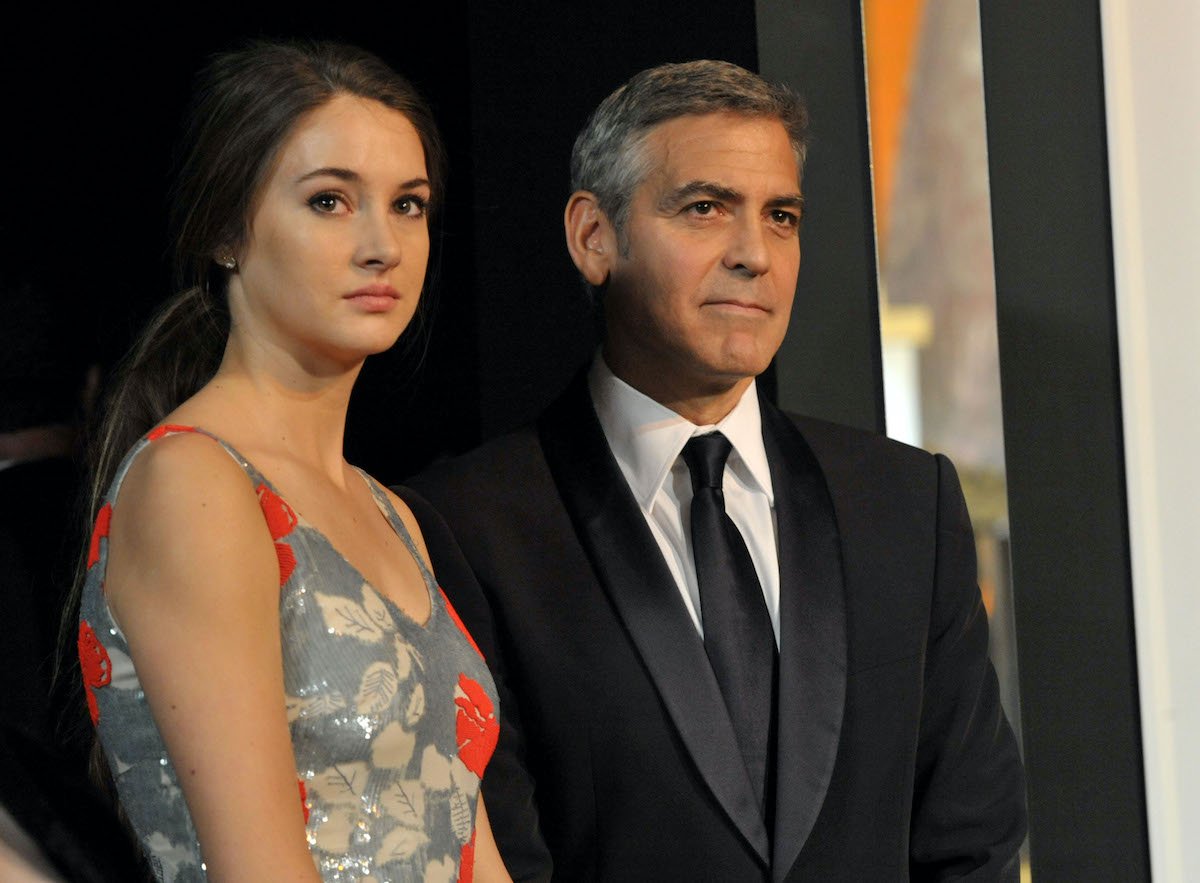 Shailene Woodley and George Clooney