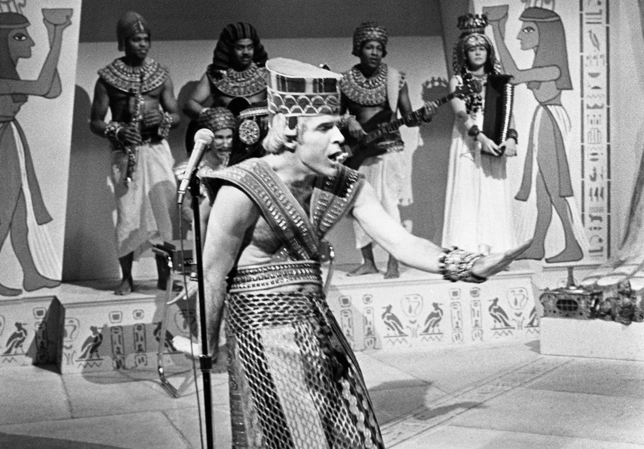 Steve Martin during "KingTut" skit on April 22, 1978