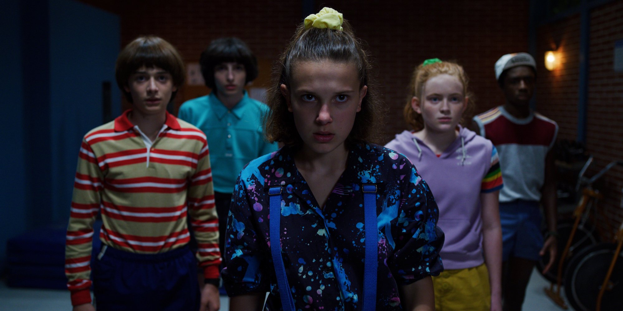 Our 'Stranger Things' Season 3 recap features Eleven and the gang trapping Billy in a sauna as seen here in this production still from the series.