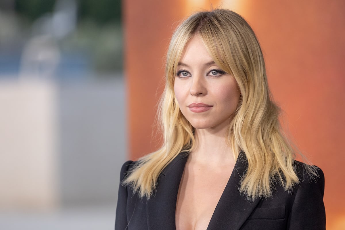 Sydney Sweeney attends the Euphoria FYC event in a black suit