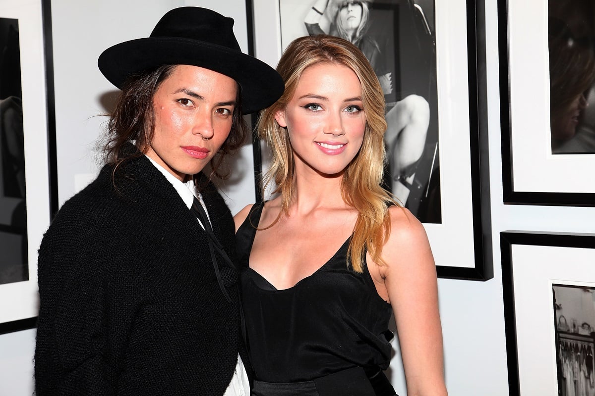 Tasya van Ree and Amber Heard pose for photo at event in Los Angeles