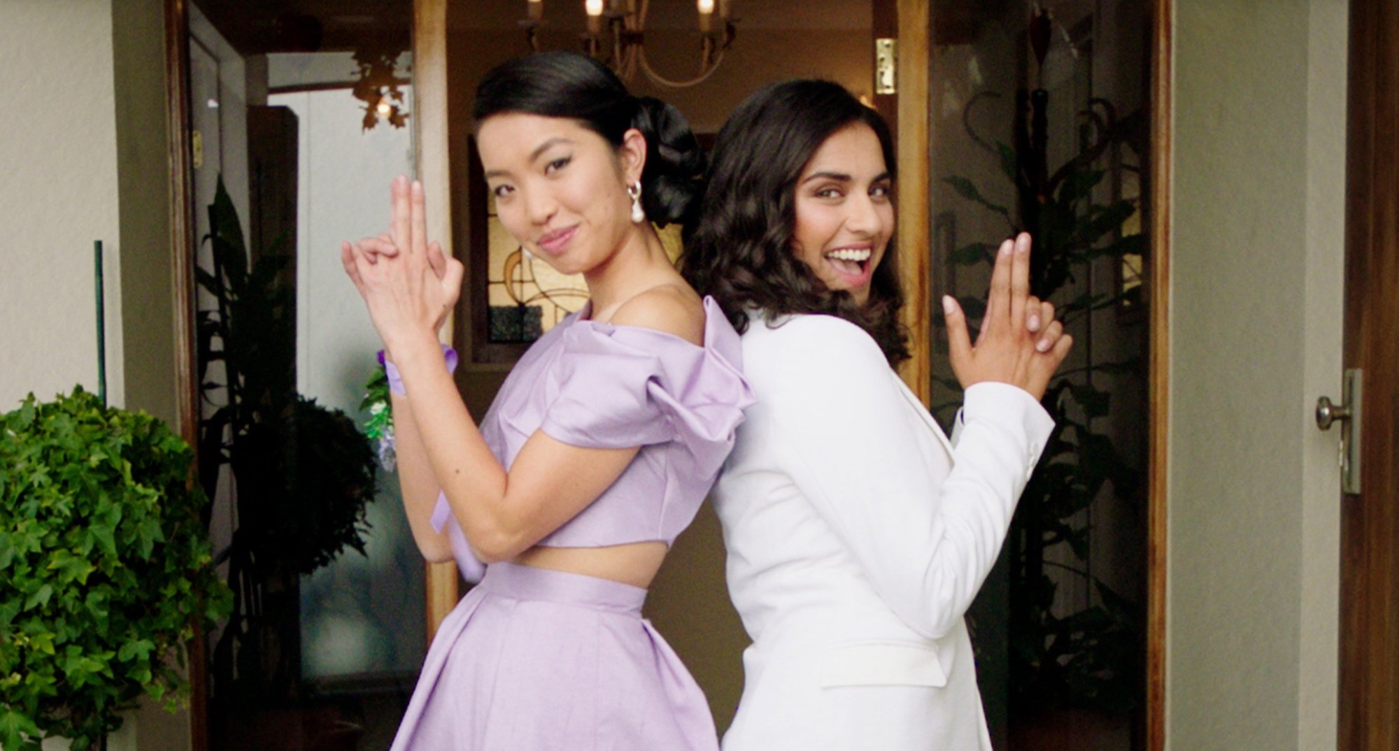 Tessa Rao as Izzy with Fern in 'Power Rangers Dino Fury' LGBTQ story